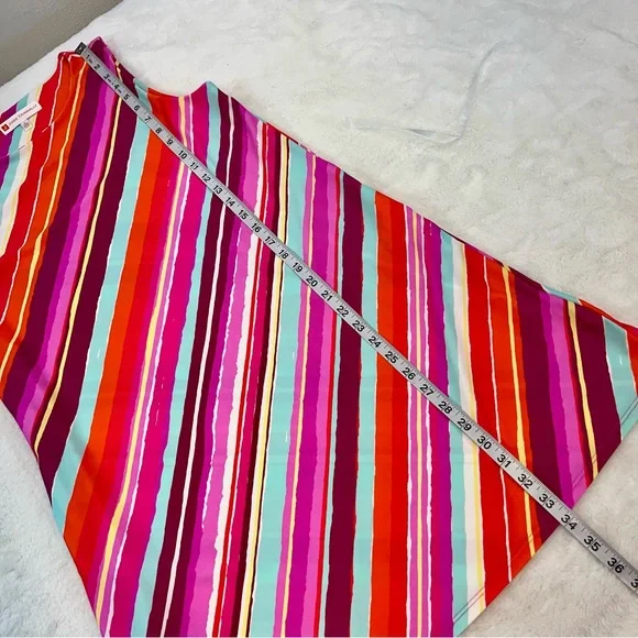 Jude Connally Dress Size Small Multicolored Melody Mod Stripe Sleeveless Swing - Picture 8 of 10